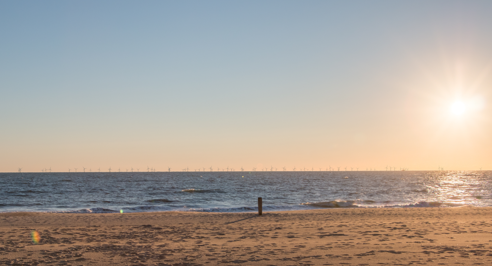 Rendering of a wind farm located some 13 miles off Ocean City