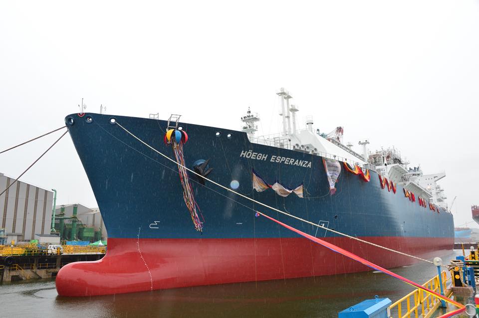 Höegh LNG takes delivery of Höegh Esperanza FSRU