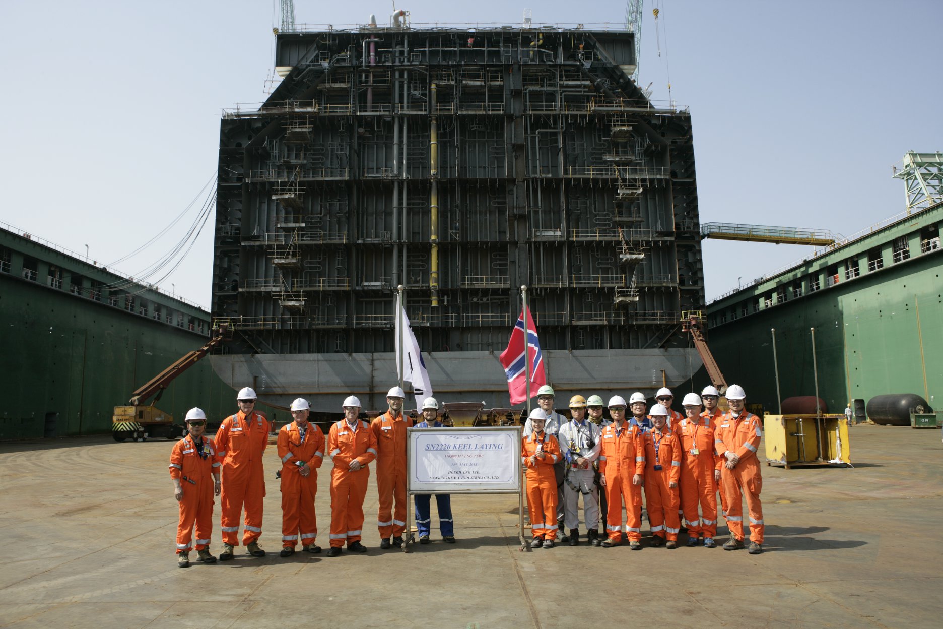 Höegh LNG lays keel for tenth FSRU