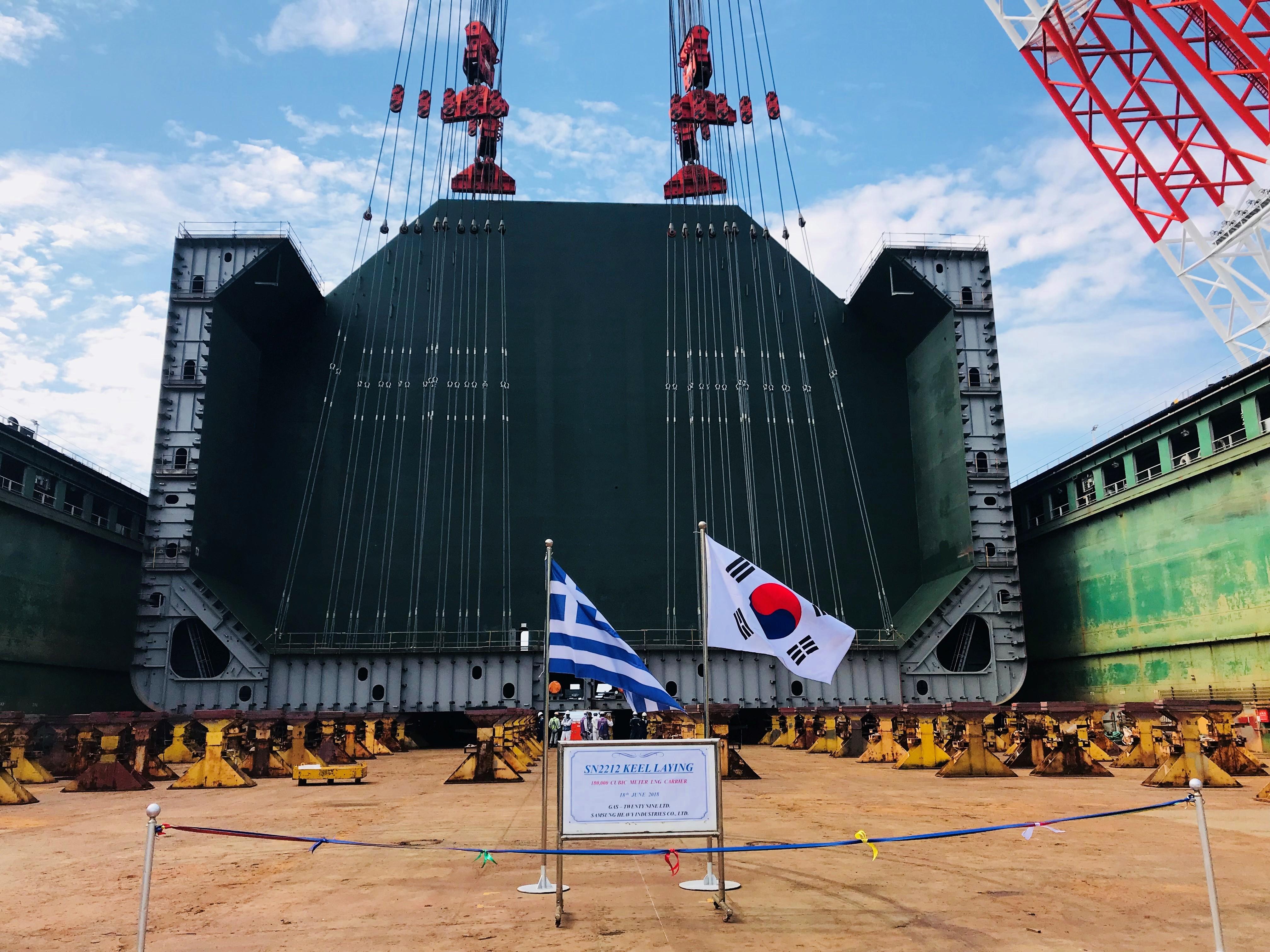 GasLog lays keel for XDF LNG carrier