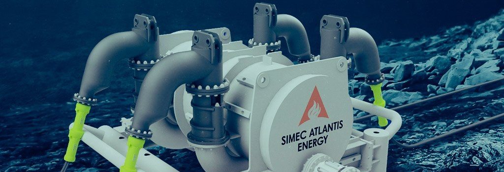 subsea tidal turbine connection hub