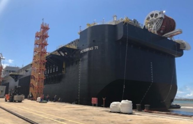 P-71 FPSO hull; Source: Petrobras