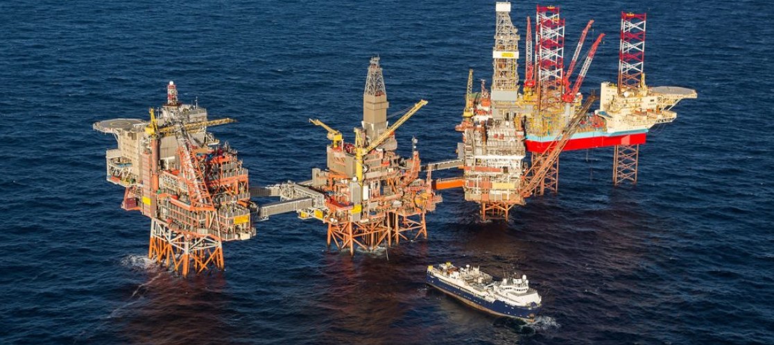 Maersk Invincible working on Valhall field; Source: Aker BP