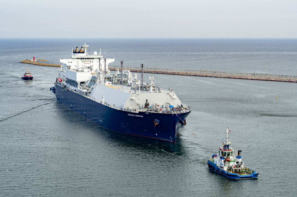 GasLog Warsaw delivering a cargo to the Swinoujscie terminal