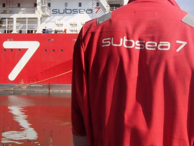 Subsea 7 worker and vessel