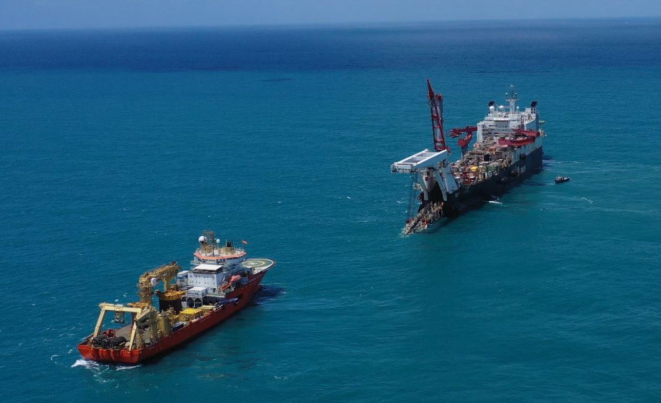 Allseas' Solitaire vessel; Source: Energean