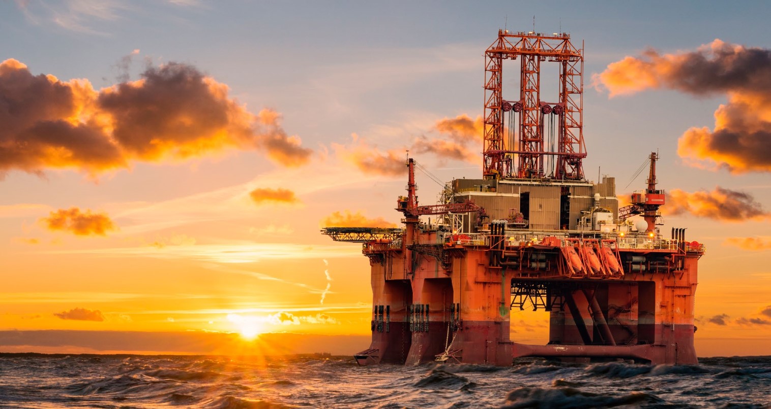 Illustration; Rig offshore UK; Source: OGUK