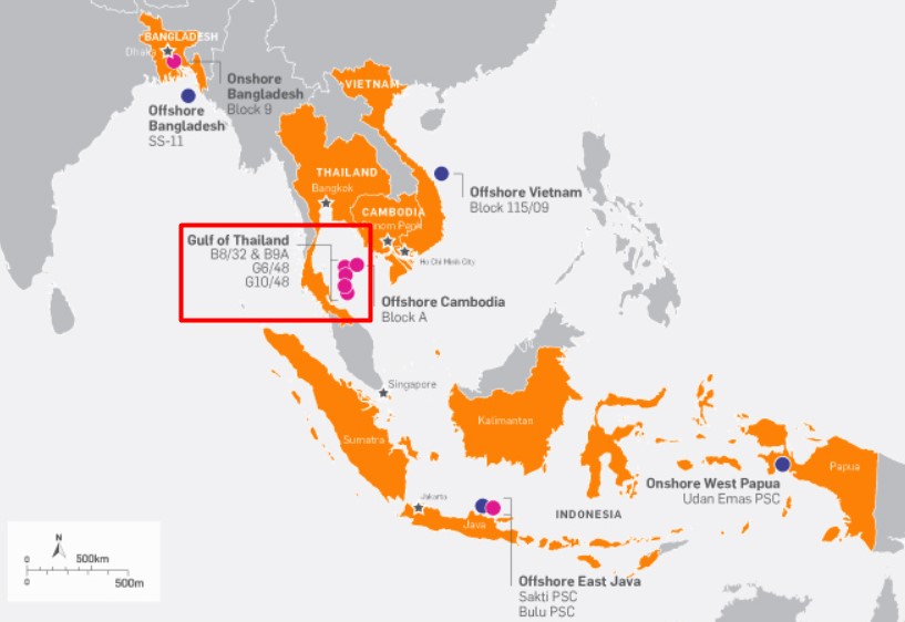 Location of G10/48 licence which holds the Wassana field; Source: KrisEnergy