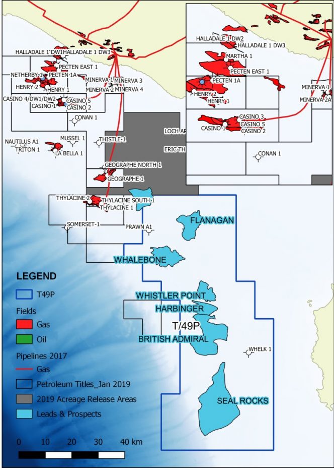Location of ConocoPhillips' T/49P permit; Source: 3D Oil