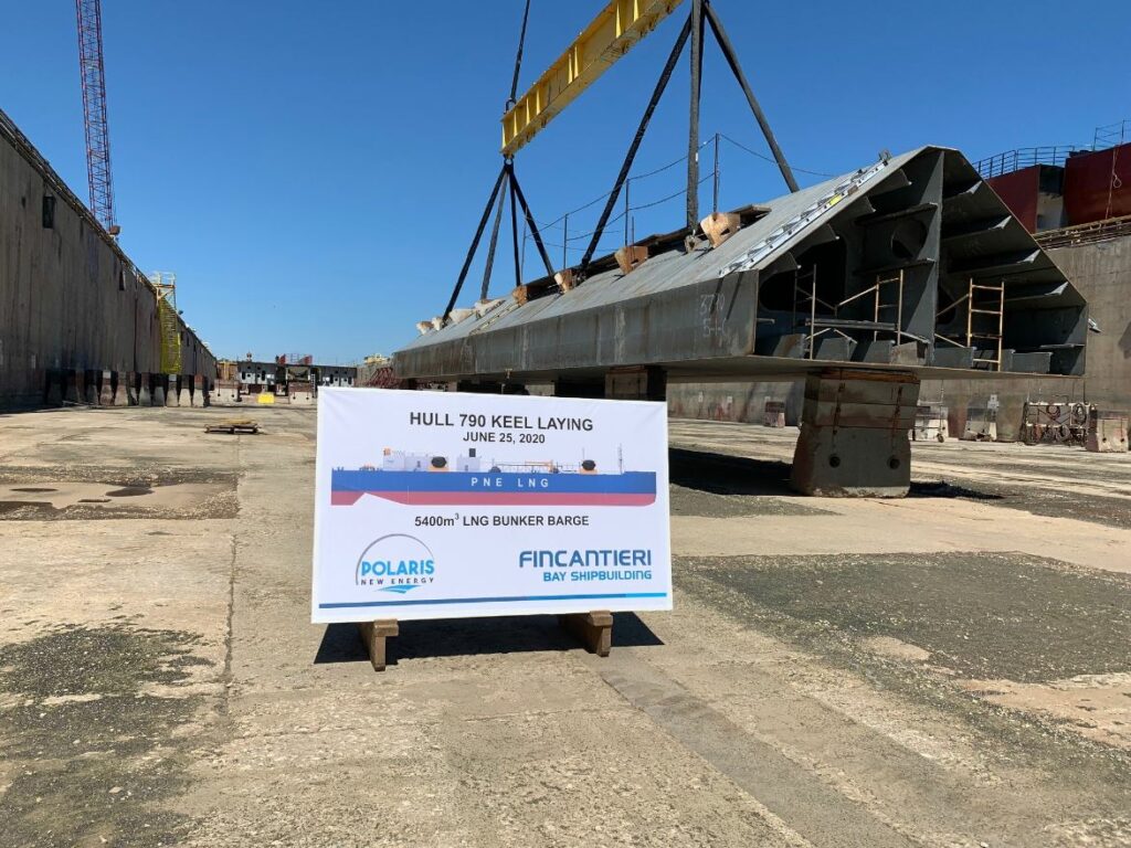 Fincantieri starts work on NorthStar's LNG bunkering barge