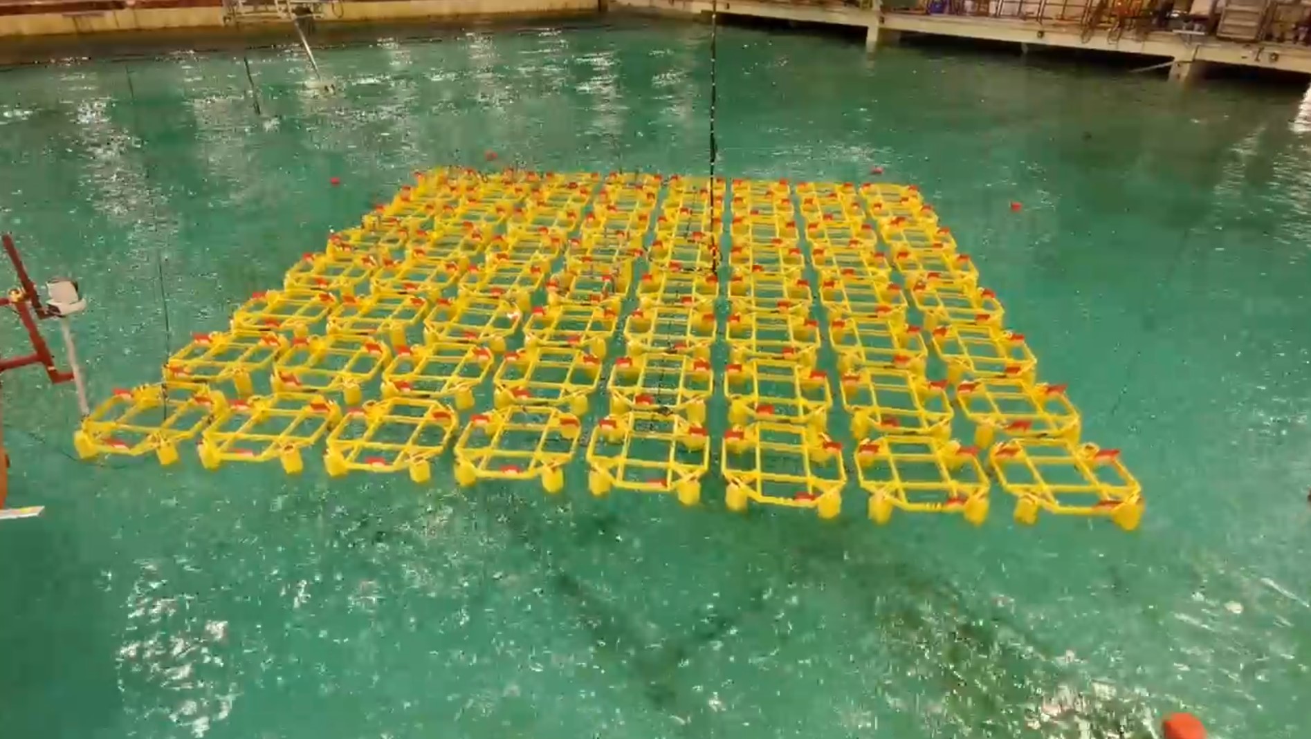 model testing offshore floating solar