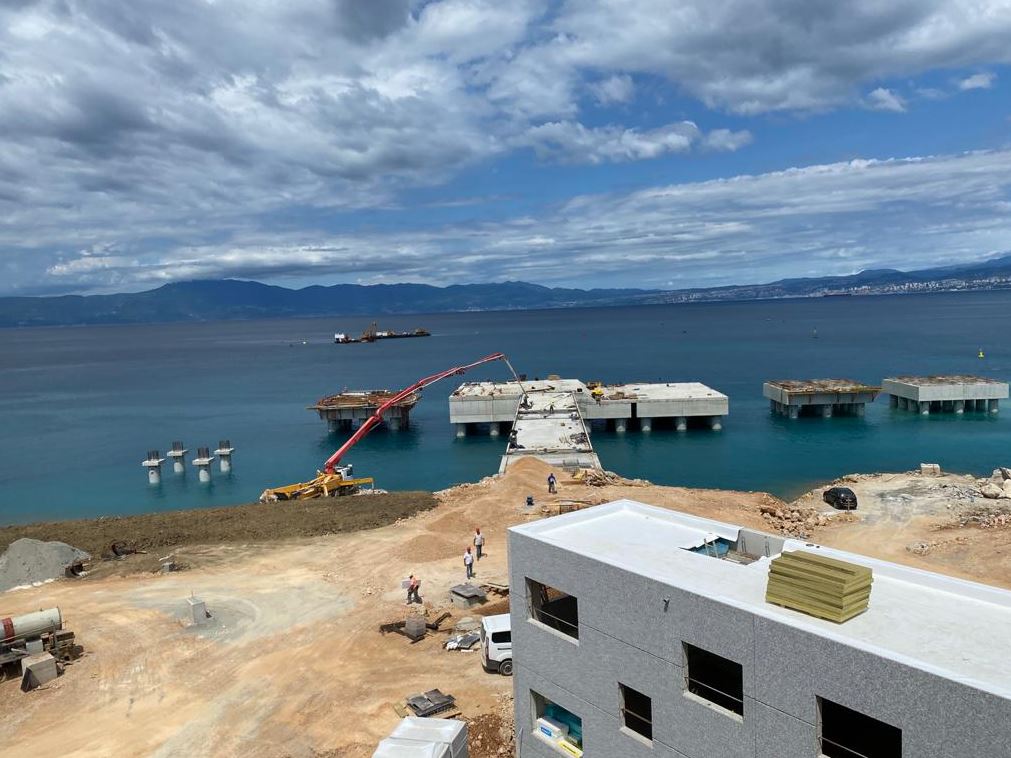 Krk LNG construction works