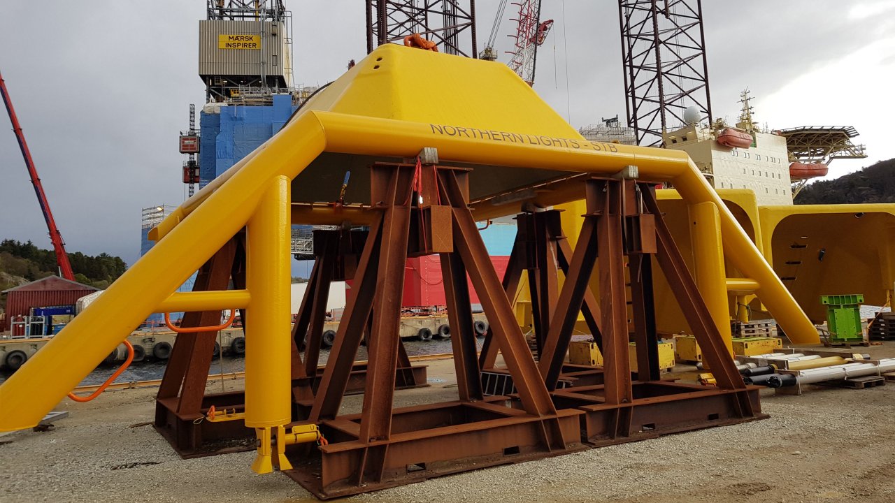 Northern Lights subsea template before installation; Source: Equinor CCS