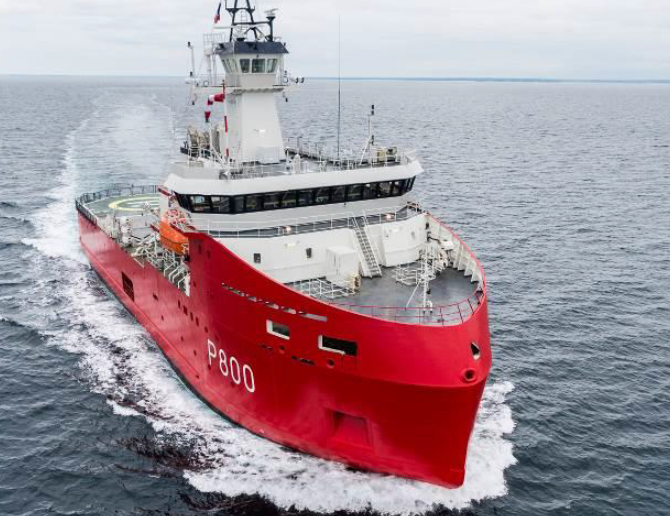 Polar logistics vessel L’Astrolabe