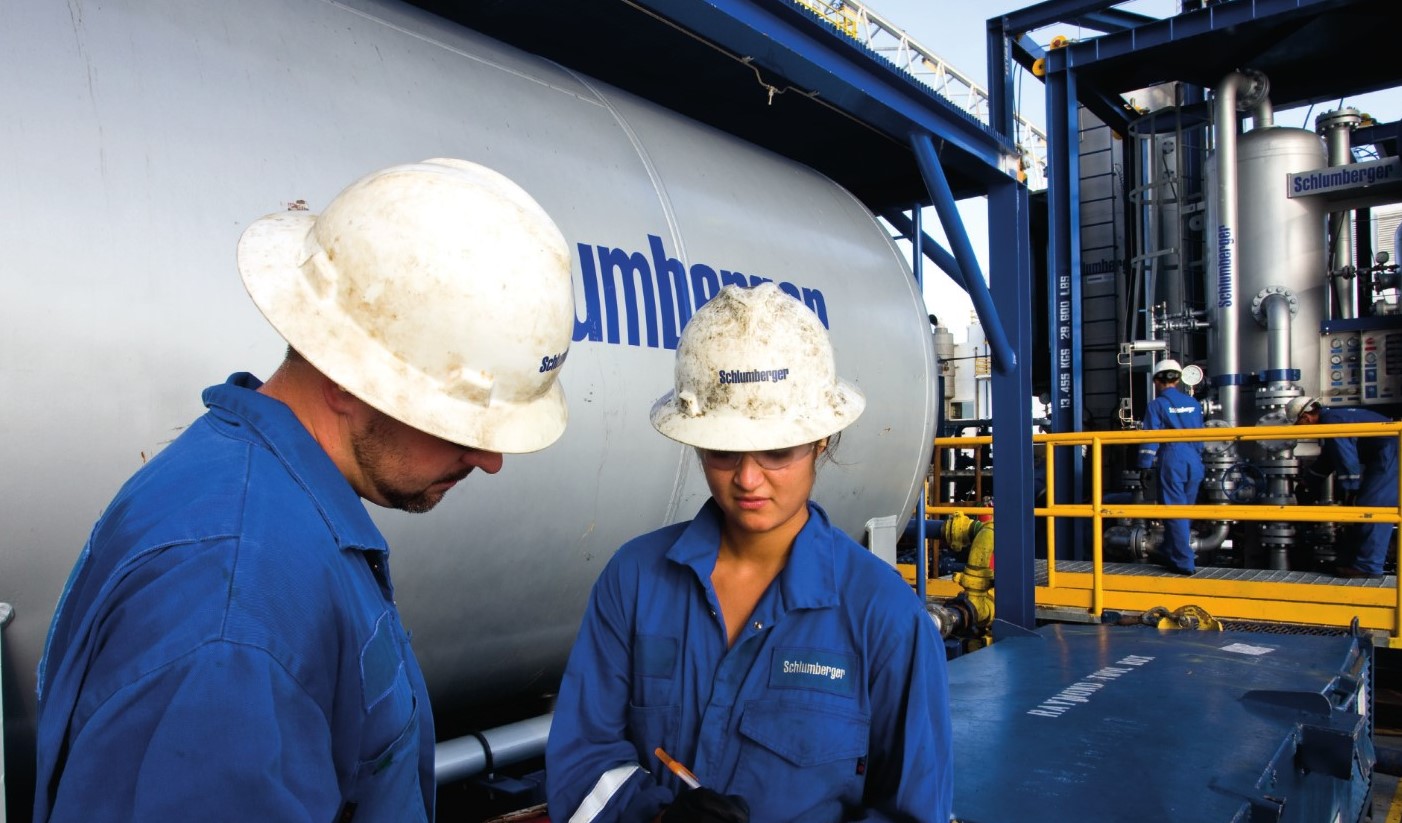 Illustration, oil workers; Source: Schlumberger sexual harassment