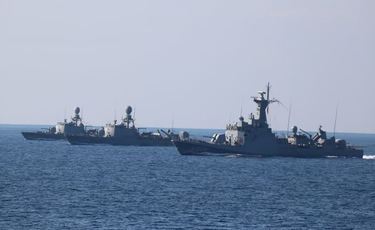 Turkish navy during exercises; Source: Ministry of National Defense