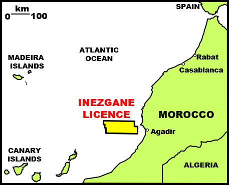 Inezgane license map; Source: Europa Morocco