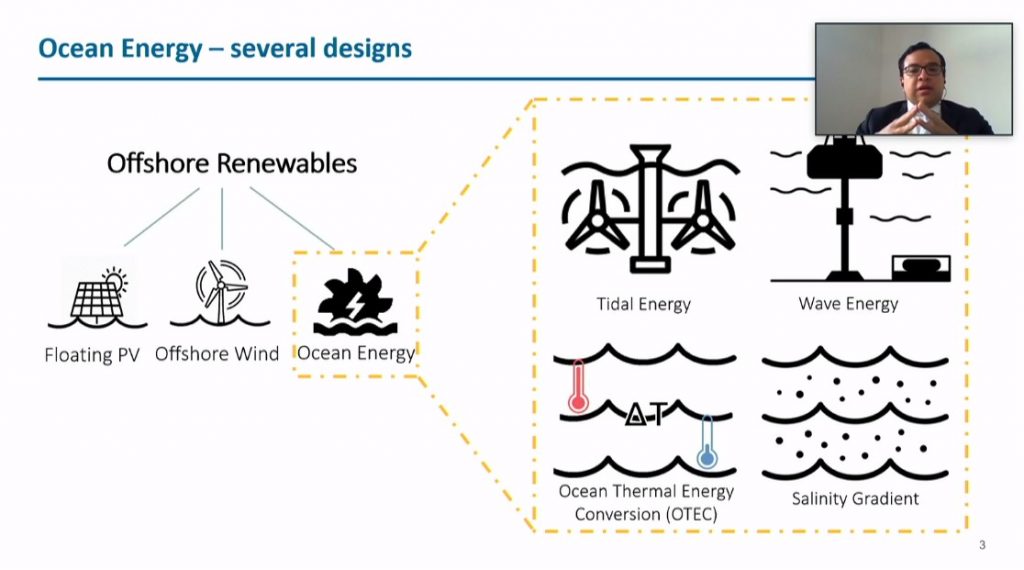 Francisco Boshell, during a live ZOOM call at the Offshore Energy 2020 conference