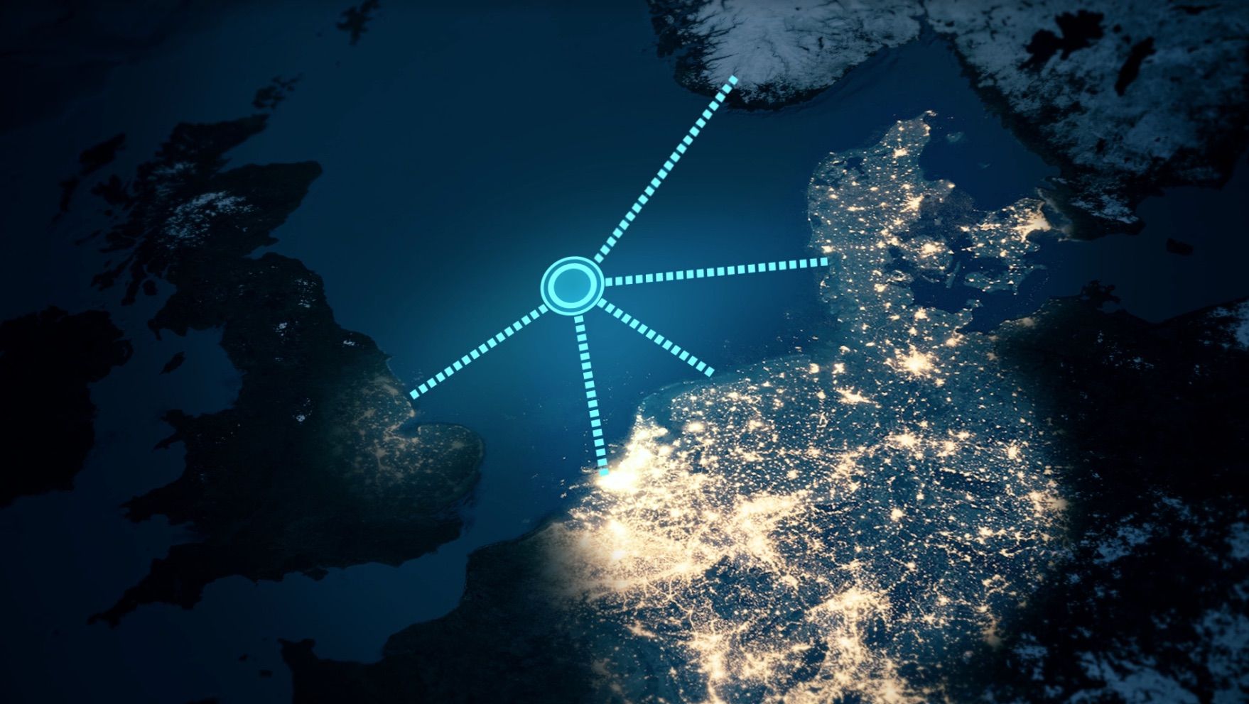 An image showing the North Sea Wind Power Hub linking North Sea countries