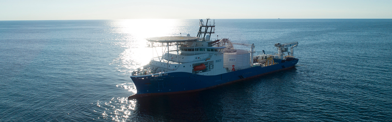 The NKT Victoria vessel at sea