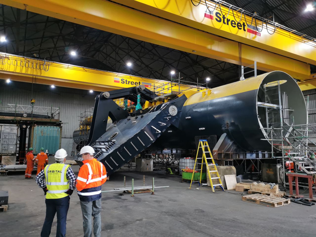 O2 floating tidal turbine taking shape