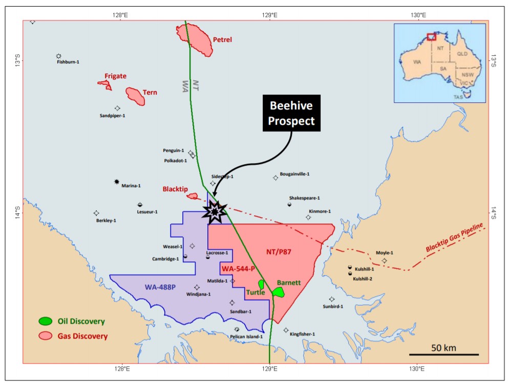 Location of newly awarded permit areas - Melbana