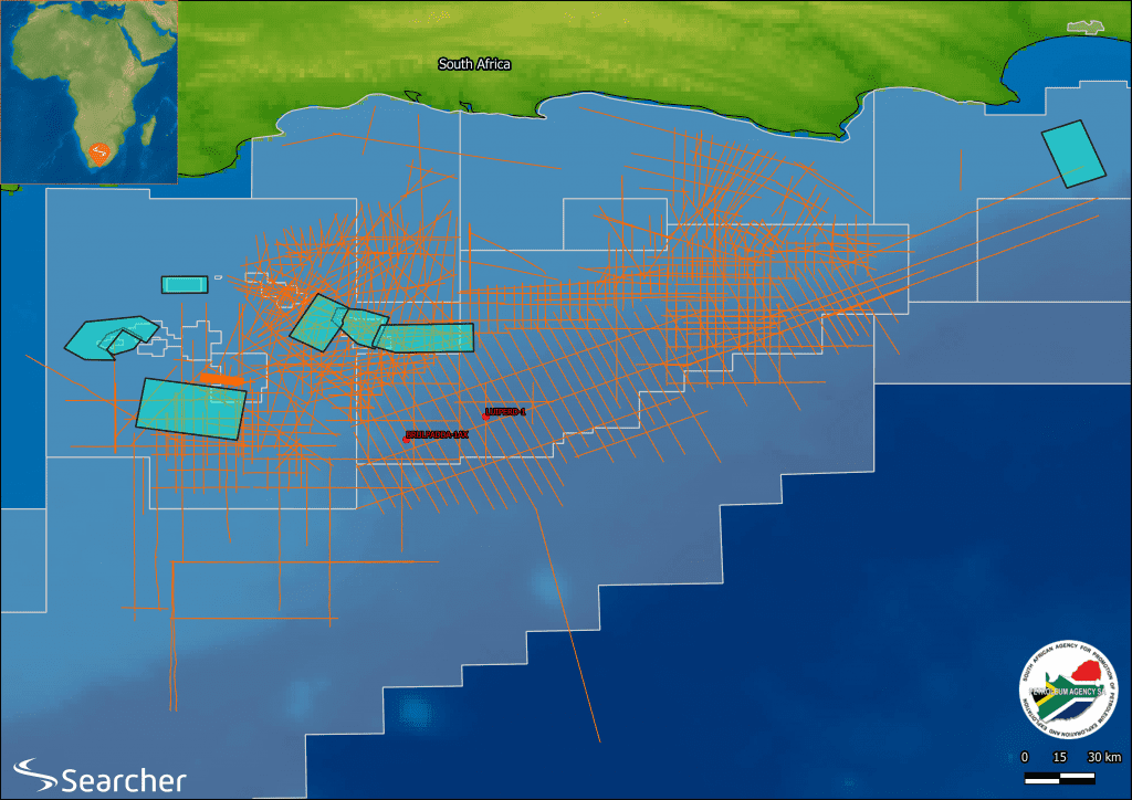 Searcher Seismic South Africa seismic map