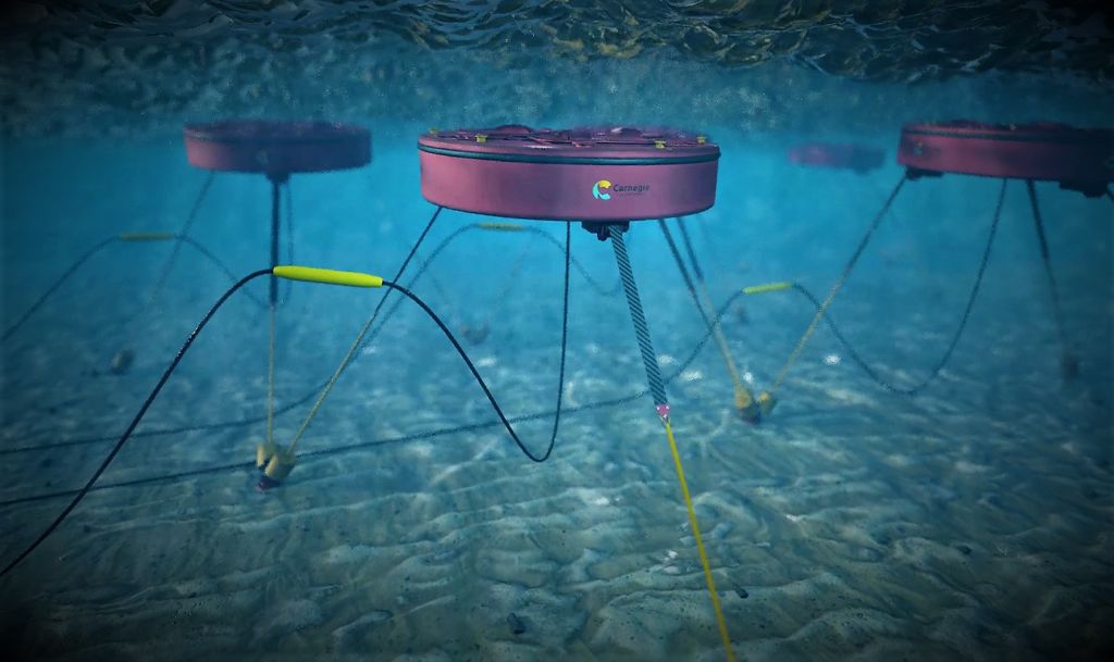 Carnegie’s CETO 6 wave energy technology concept (Courtesy of Carnegie Clean Energy)