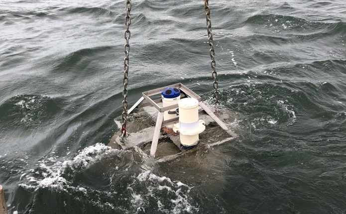 A photo showing ADCP deployment (Courtesy of TIGER Project)