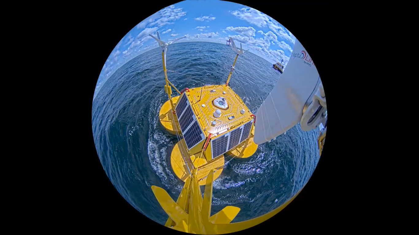EOLOS floating LiDAR during validation deployment