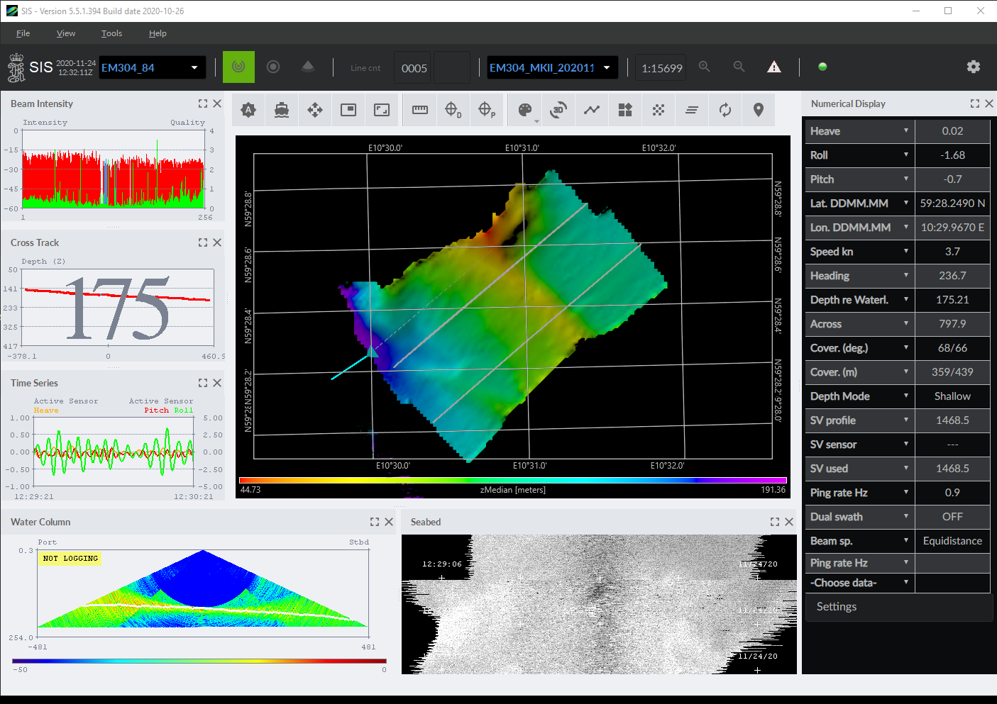 Kongsberg EM 304 MK2 multibeam echo sounder