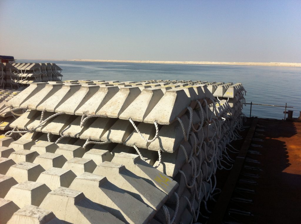 Pipeshield Bi-flex N2 Edge concrete mattresses