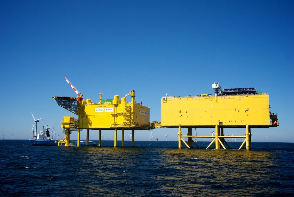 HelWin alpha and HelWin beta offshore converter platforms