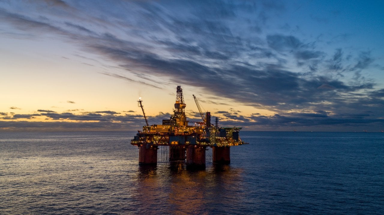 The Snorre A platform in the North Sea - Equinor