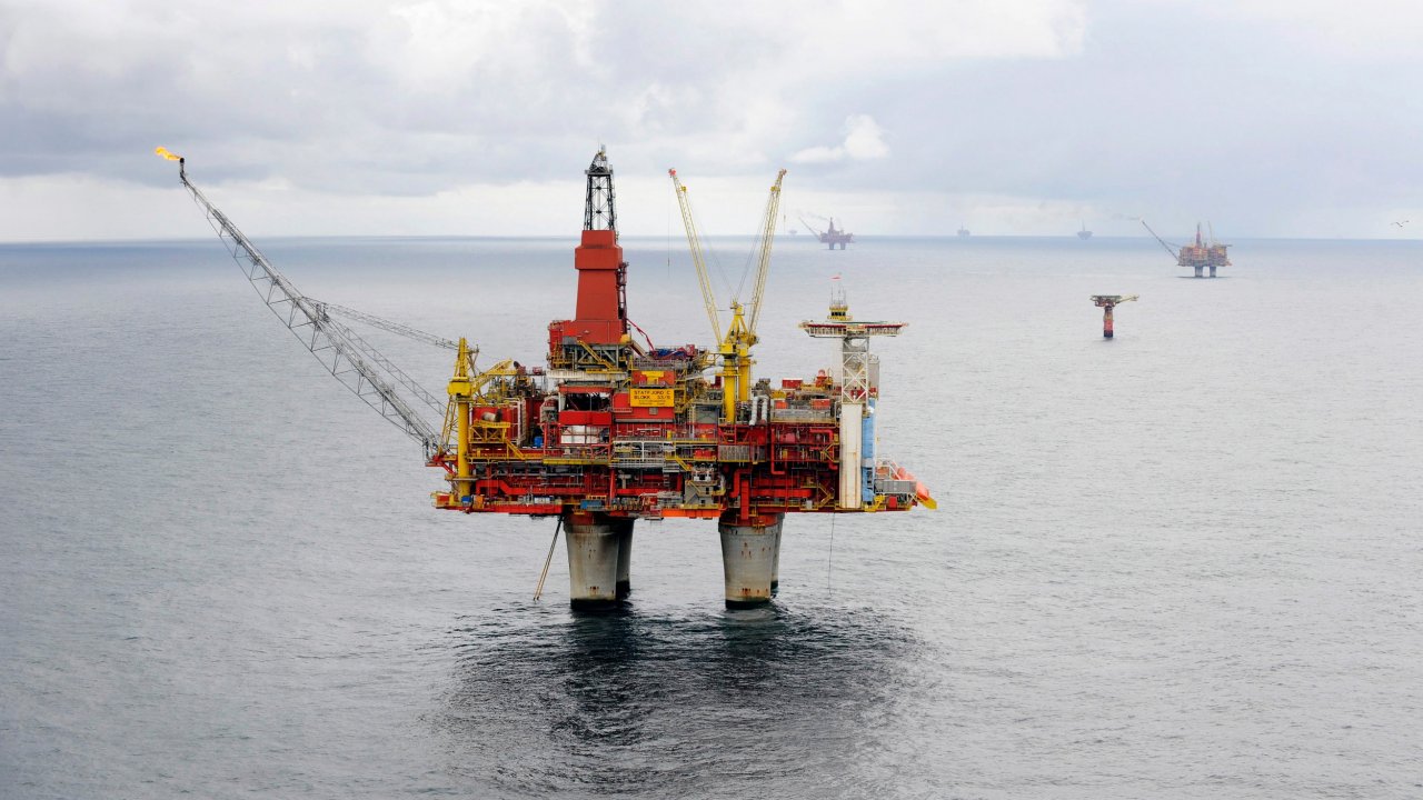 The Statfjord C platform in the North Sea. (Photo: Equinor/Harald Pettersen)