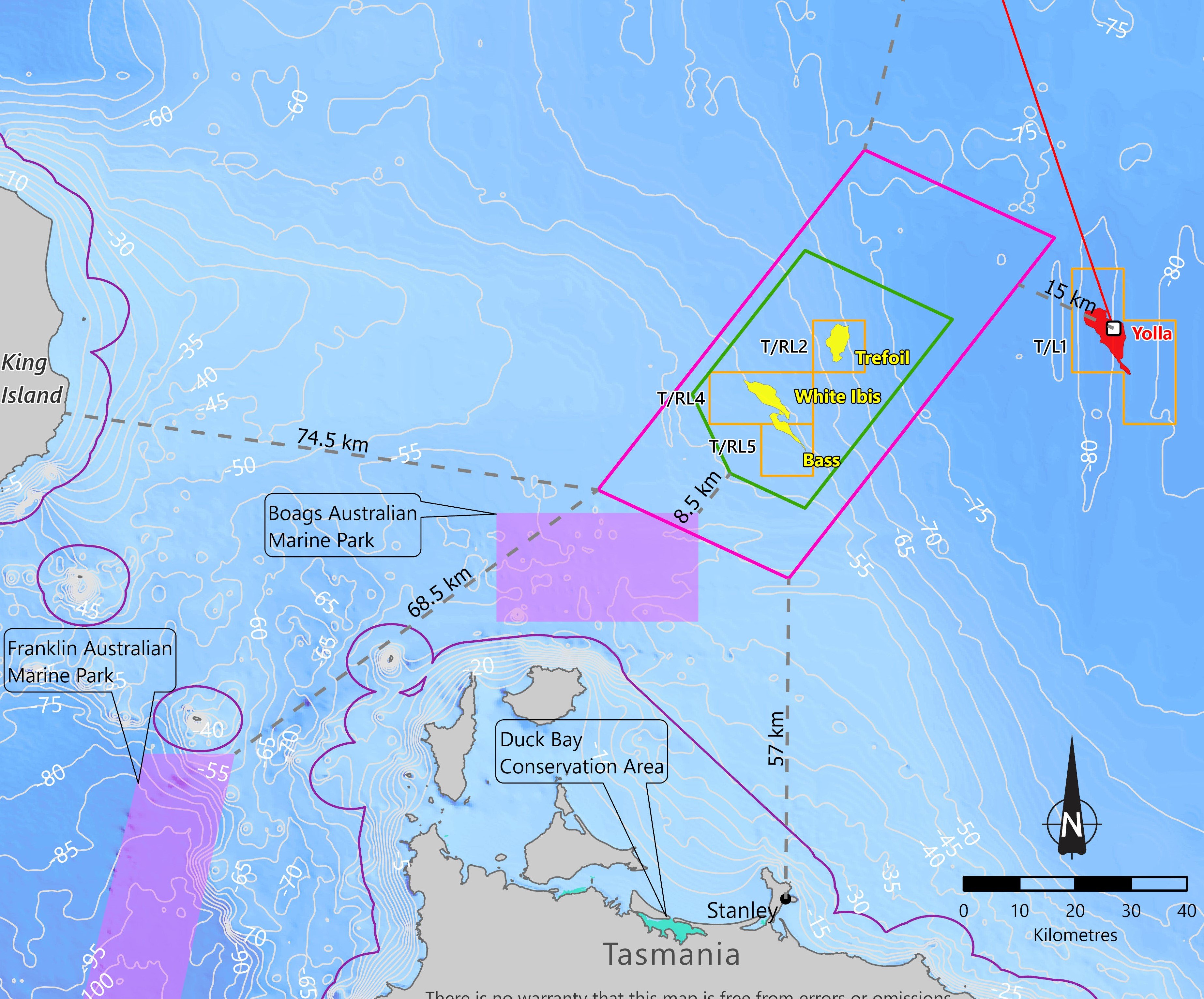 Beach Energy Prion survey map