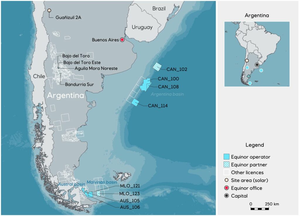 Equinor activities in Argentina