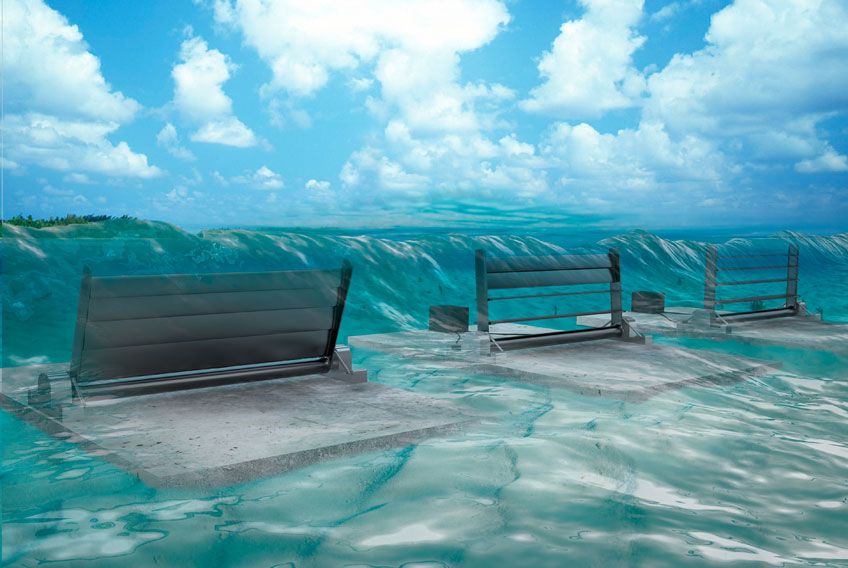 Control is key: Variable-geometry components may improve energy capture and efficiency, reduce device costs, and pave the way to more affordable wave energy (Courtesy of Josh Bauer, NREL)