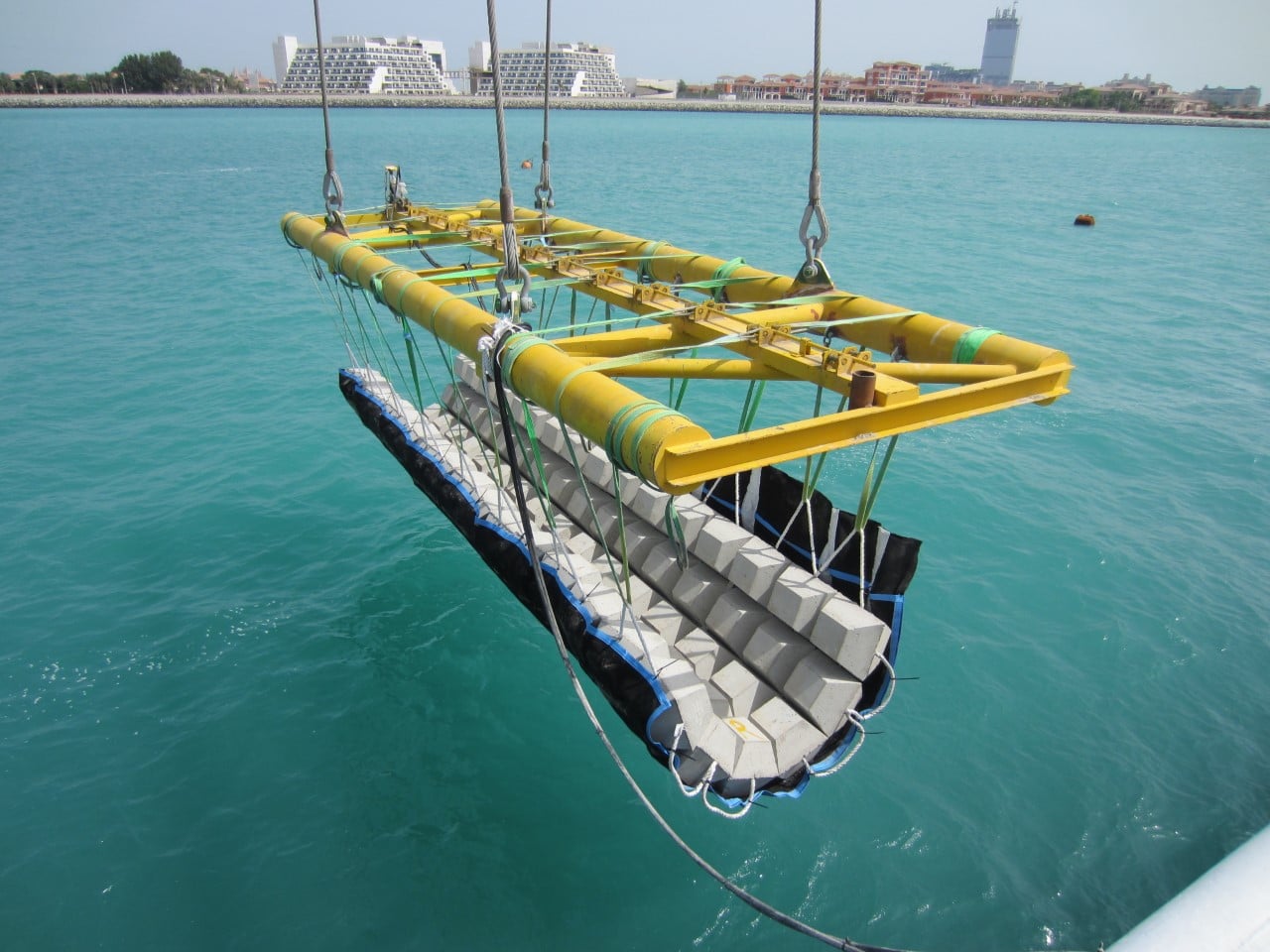 Pipeshield concrete mattresses