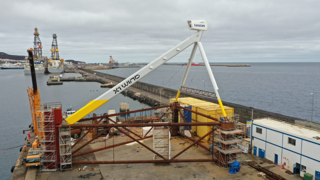 PivotBuoy with the installed wind turbine nacelle