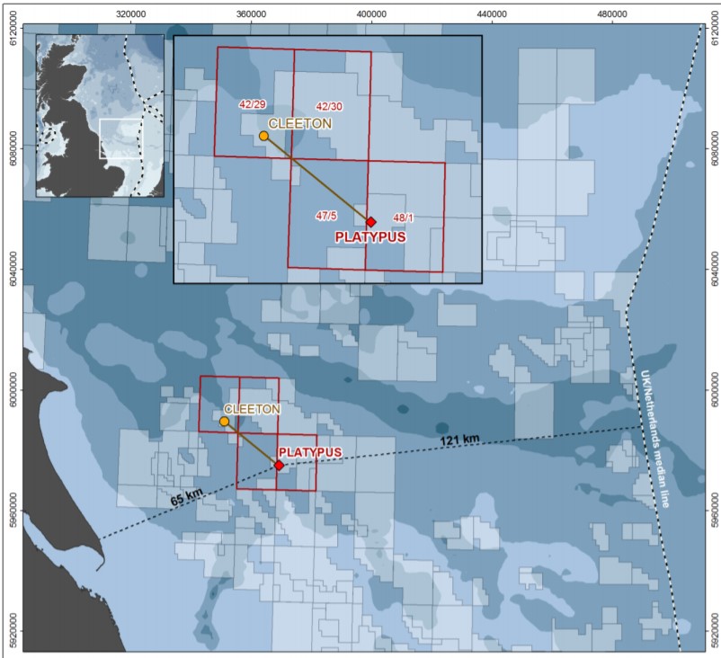 Platypus project location - Dana Petroleum