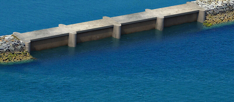 Illustration for DIKWE project breakwater (Courtesy of Legendre Group)