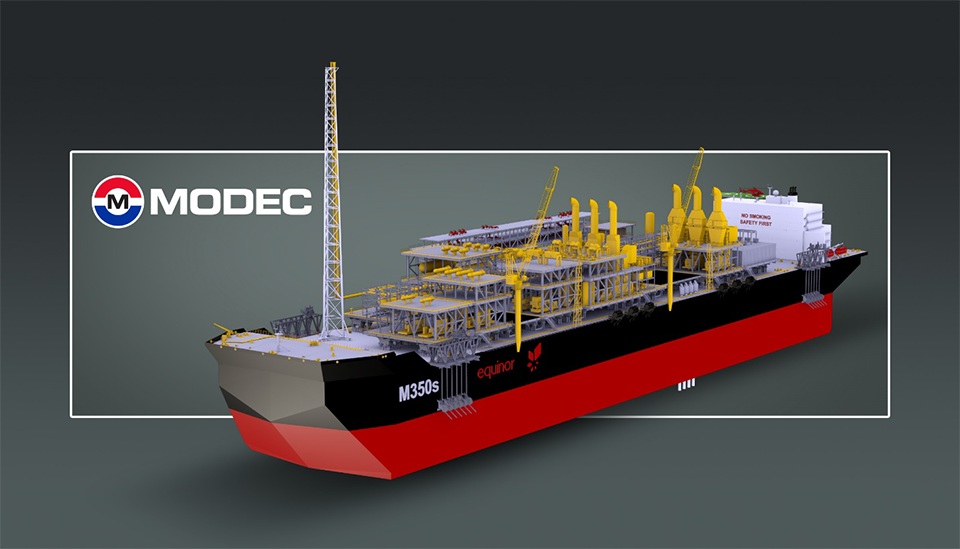 Rendering of the Bacalhau FPSO - TMC