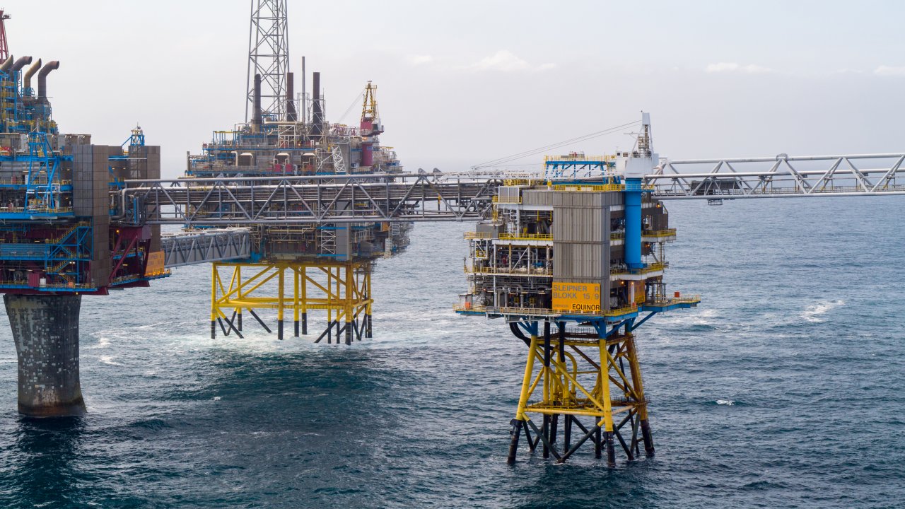 The Sleipner field center in the North Sea - Equinor