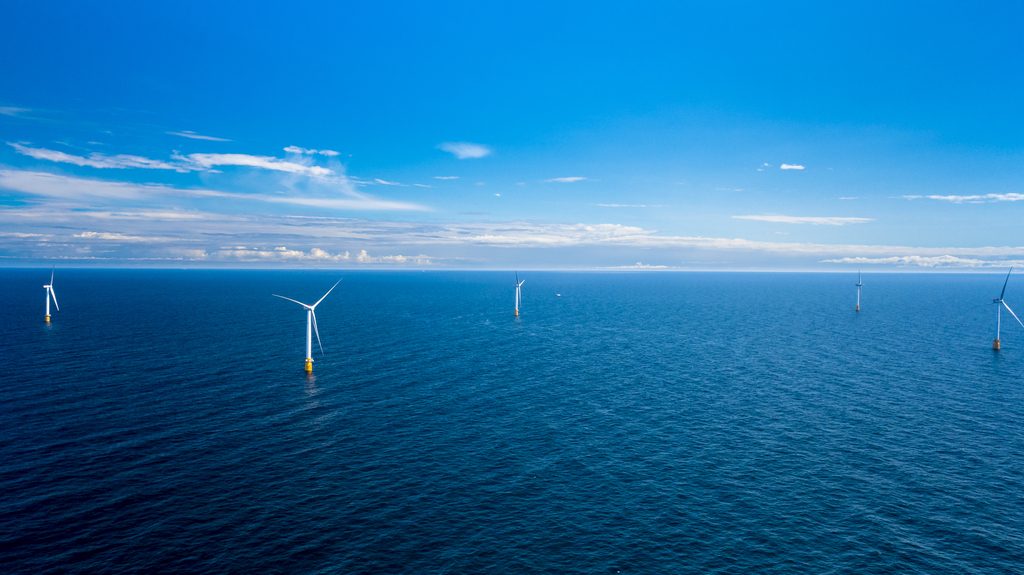 An offshore wind farm