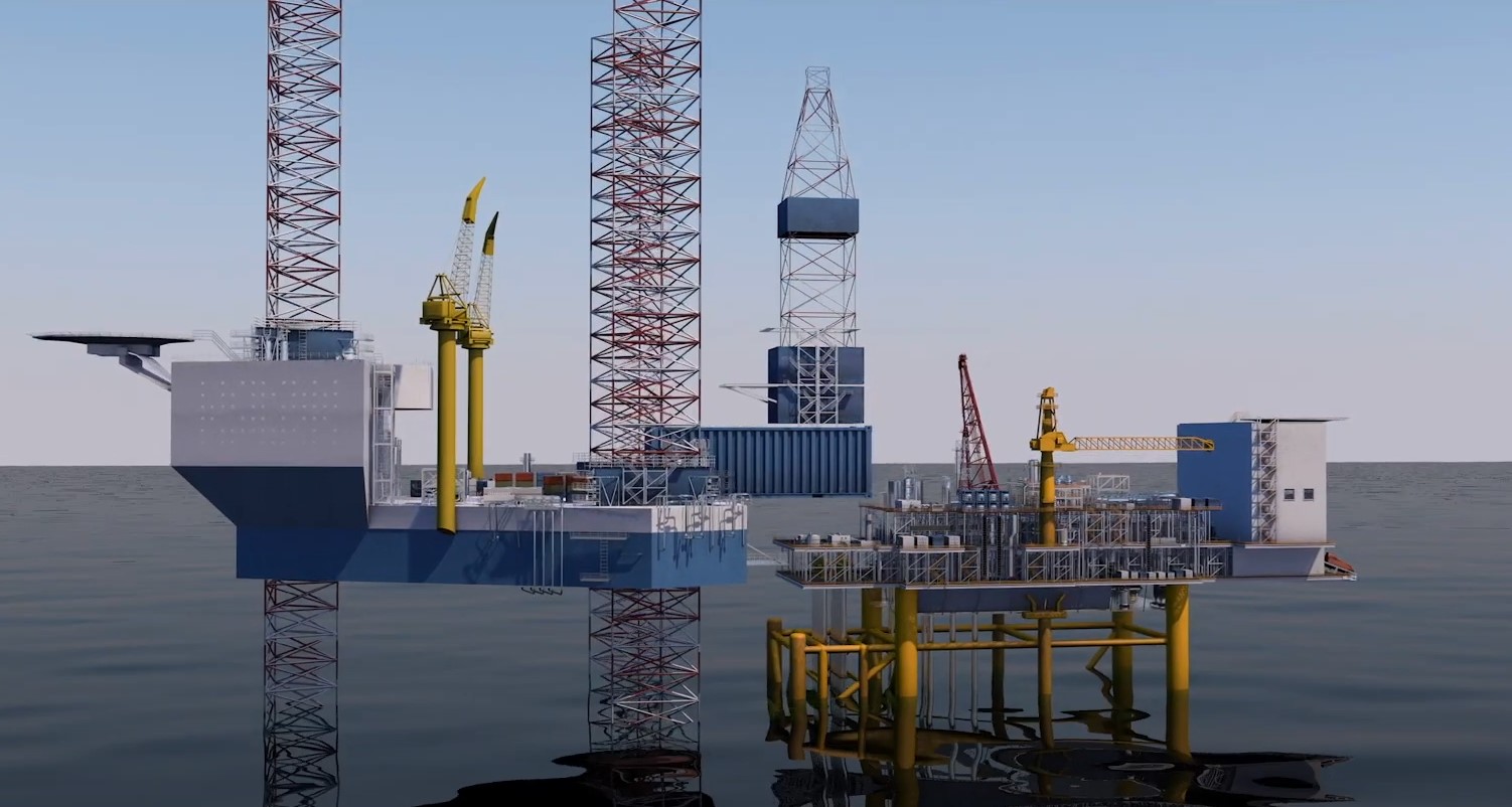 Artist rendering of Greater Buchan Area platform; Source: Jersey Oil & Gas