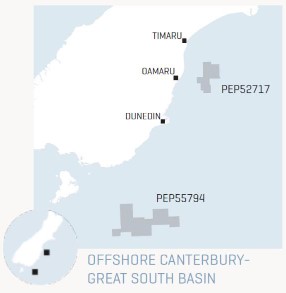 License locations; Source: NZOG