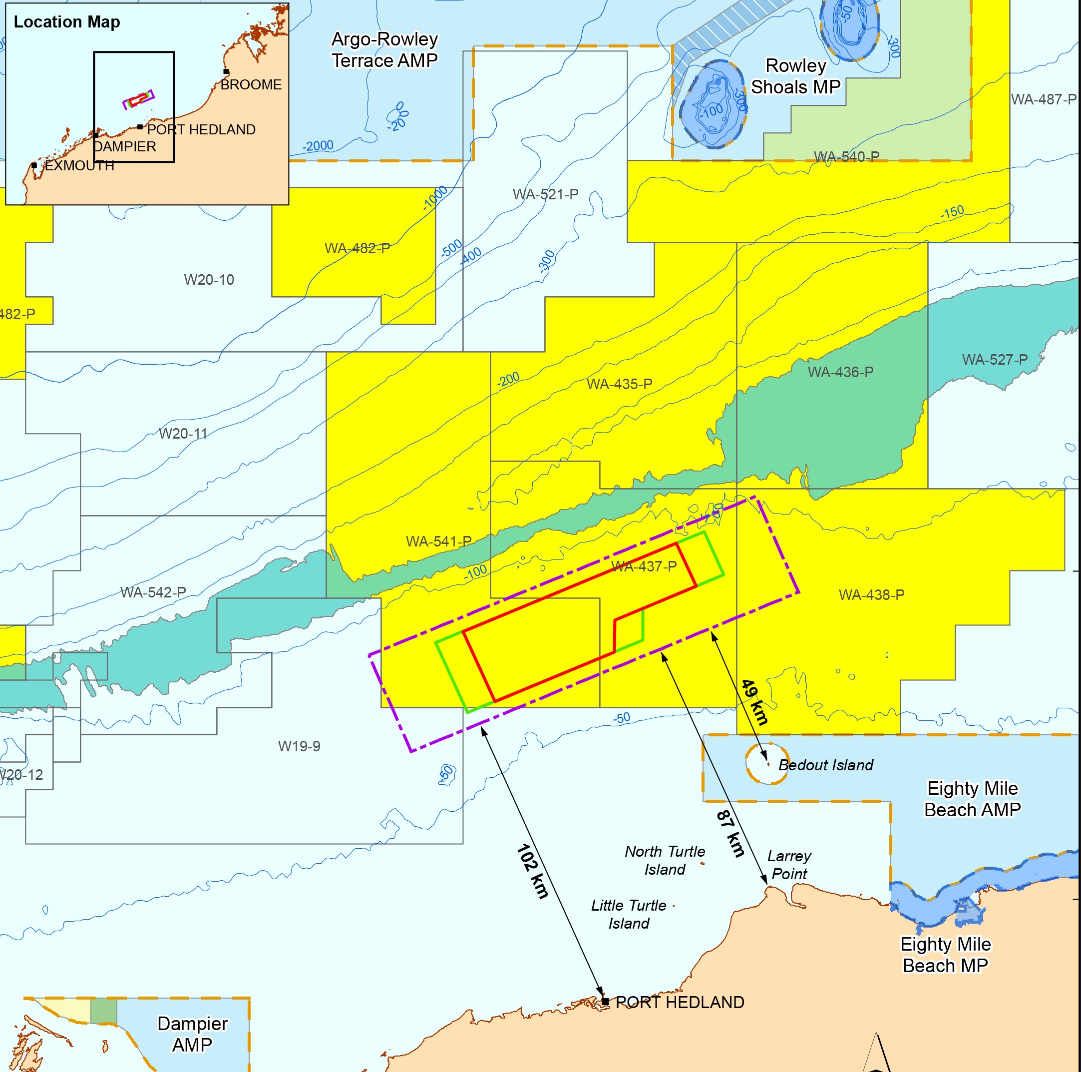 Archer Seismic Survey map