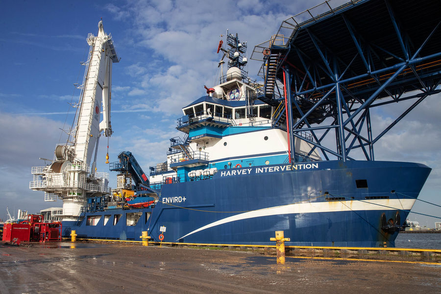 Photo of the Harvey Intervention vessel, used during the Mad Dog project (Courtesy of Subsea 7)