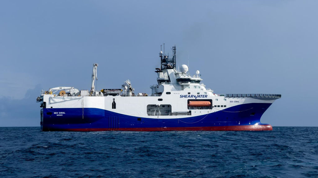 Photo showing Shearwater’s Geo Coral vessel that will be undertaking the seismic acquisition (Courtesy of Carnarvon Petroleum)